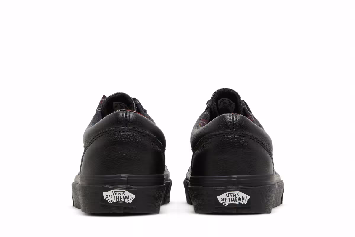 Vans Old Skool Leather Black Plaid, view 7
