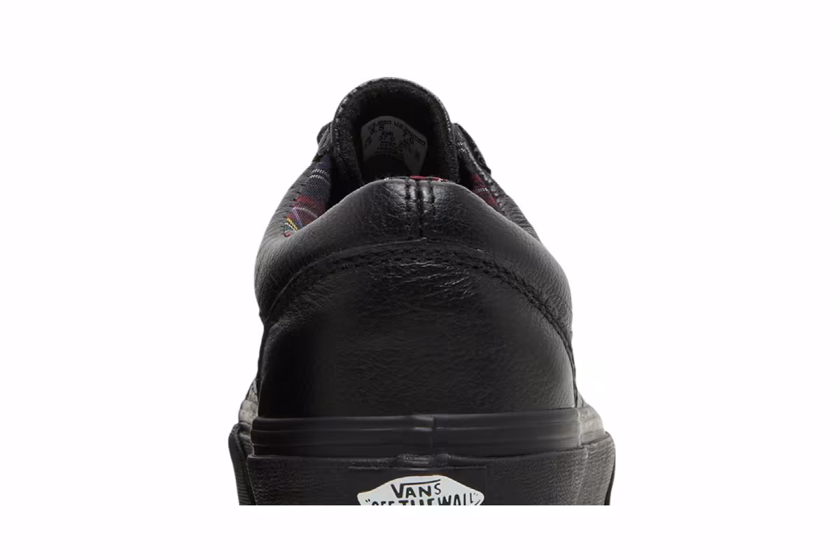 Vans Old Skool Leather Black Plaid, view 8