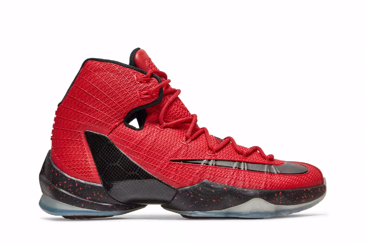 Nike LeBron 13 Elite University Red, view 2