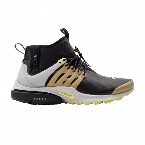 Nike Air Presto Mid Utility 'Black Yellow Streak'