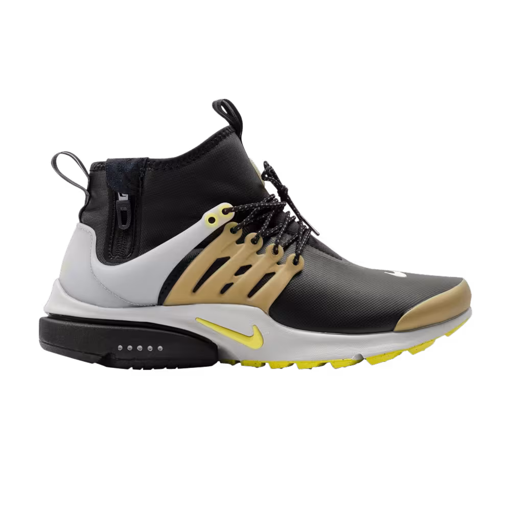 Nike Air Presto Mid Utility Black Yellow Streak