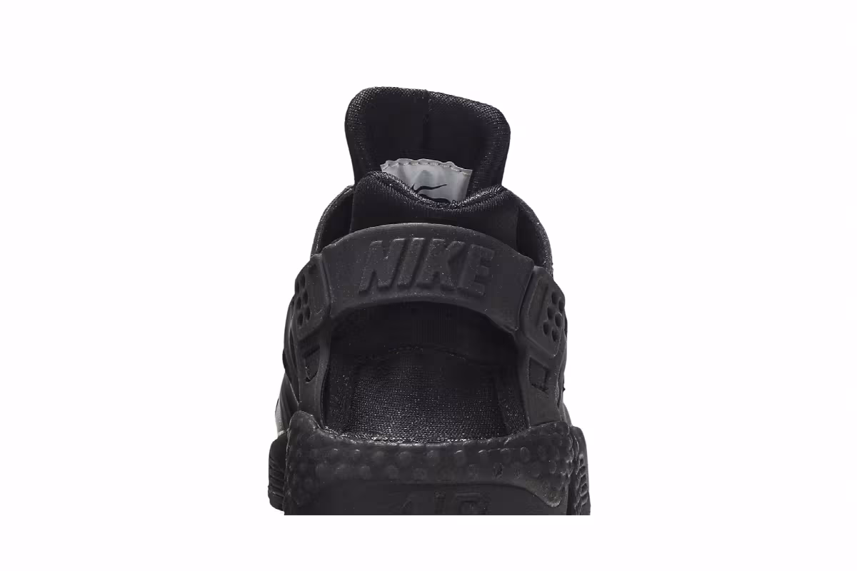 Nike Women's Air Huarache Run Triple Black, view 8