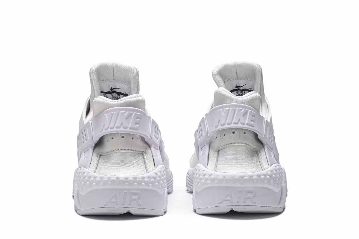 Nike Women's Air Huarache Run Triple White, view 7
