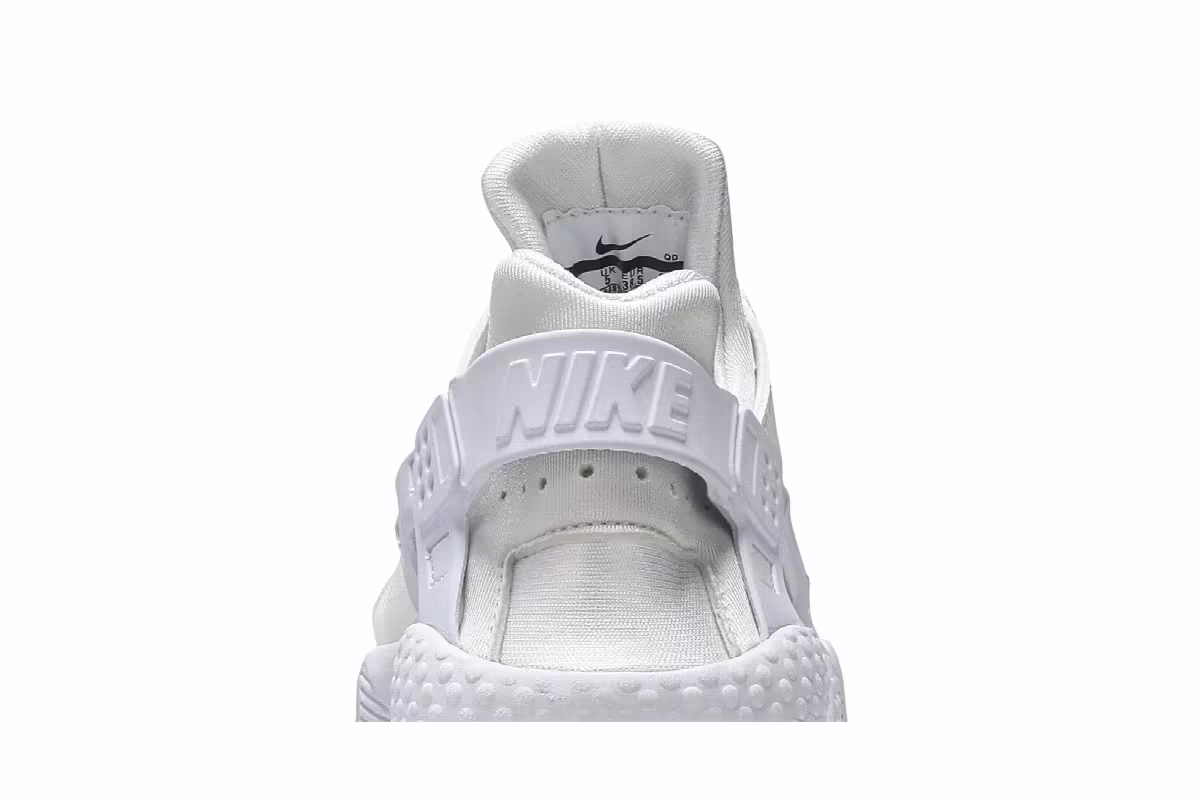Nike Women's Air Huarache Run Triple White, view 8