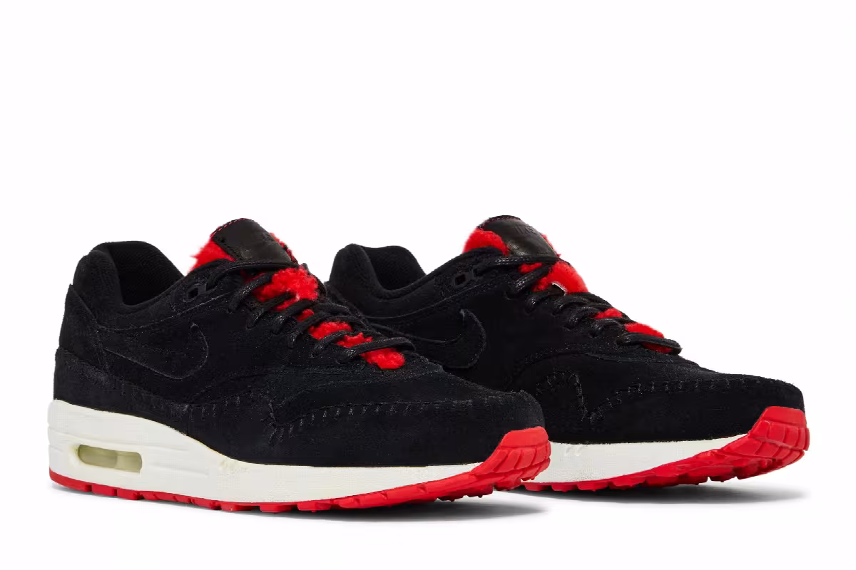 Nike Women's Air Max 1 Premium Sherpa Pack - Black, view 9