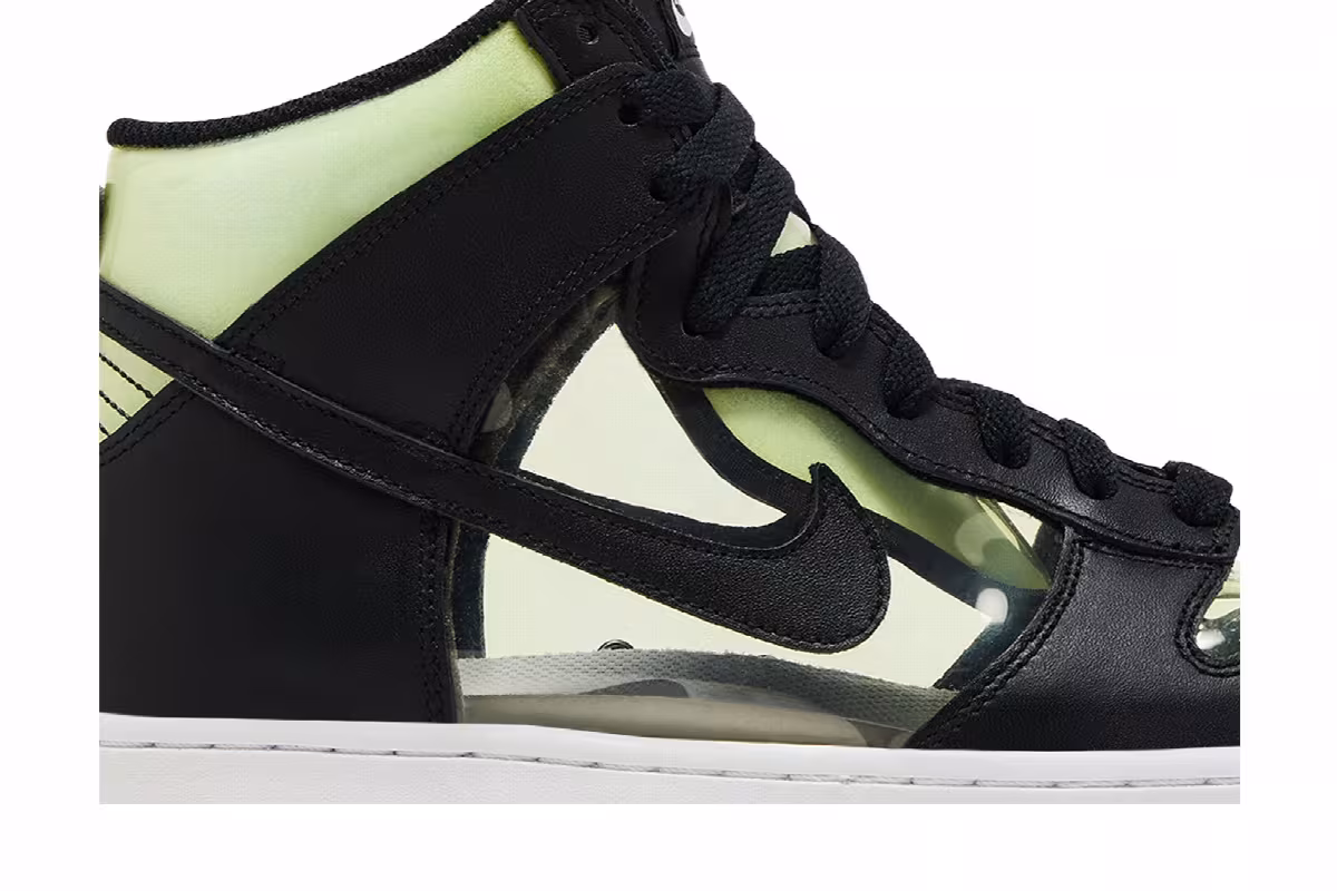 Comme des Garçons x Nike Dunk High Clear, view 3