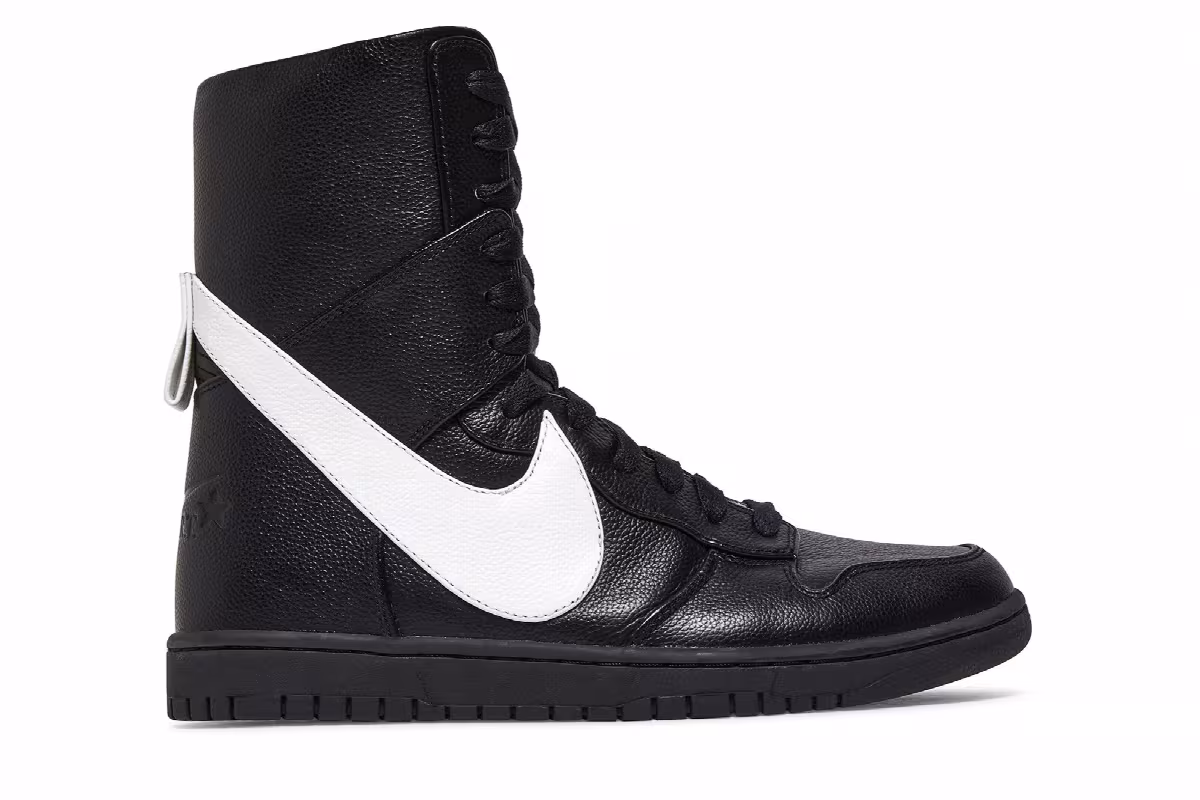 Dunk Lux High x Nike Riccardo Tisci Black White, view 2