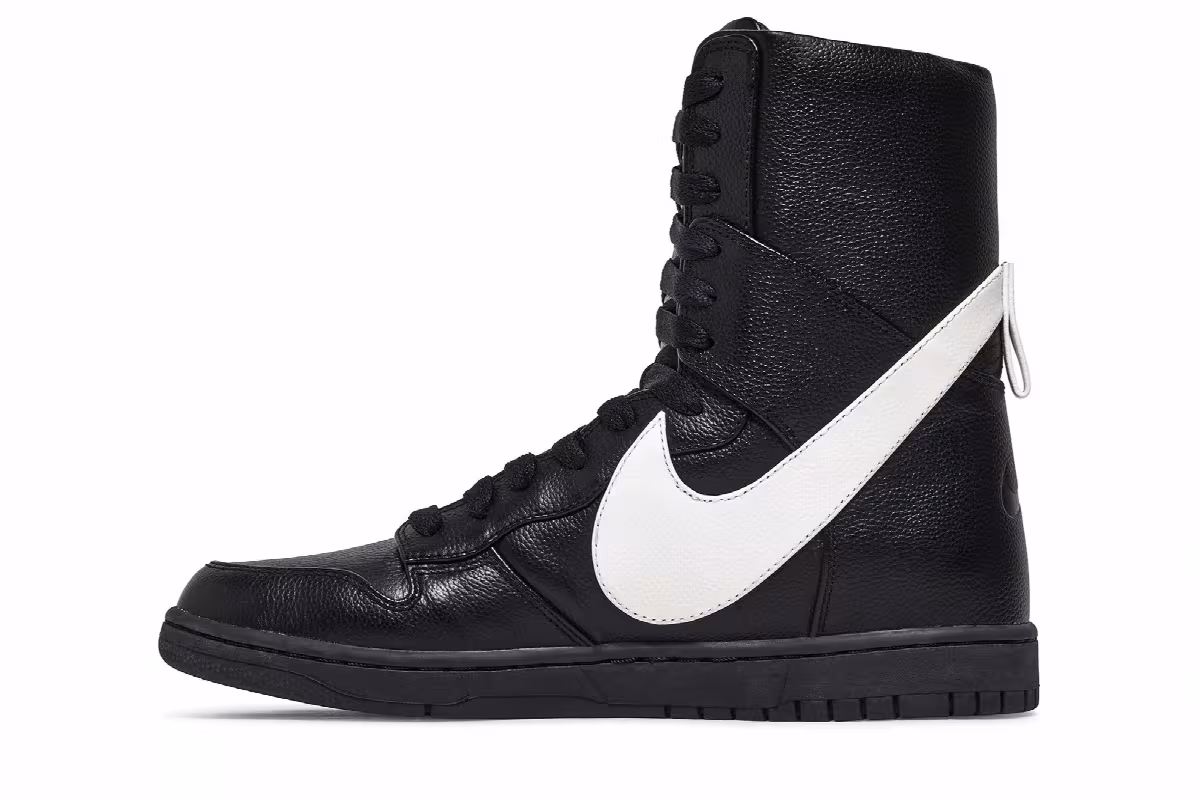 Dunk Lux High x Nike Riccardo Tisci Black White, view 4