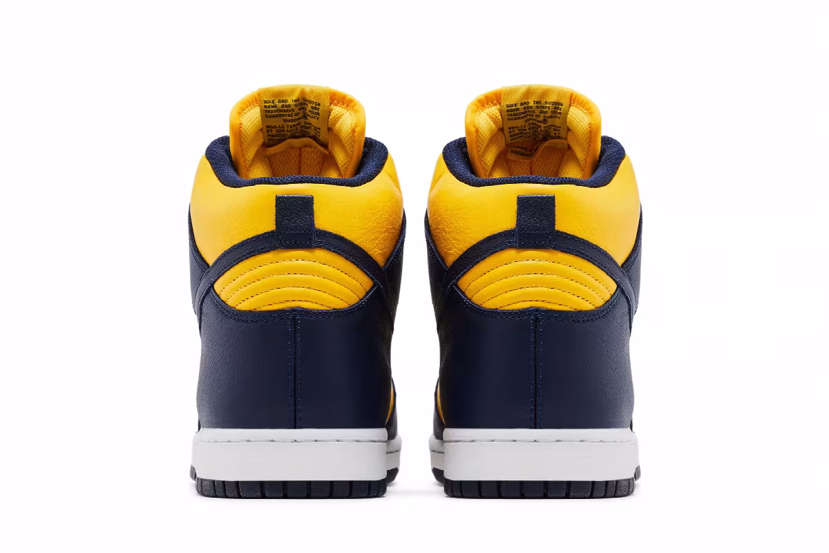 Nike Dunk High QS Michigan 2016, view 7