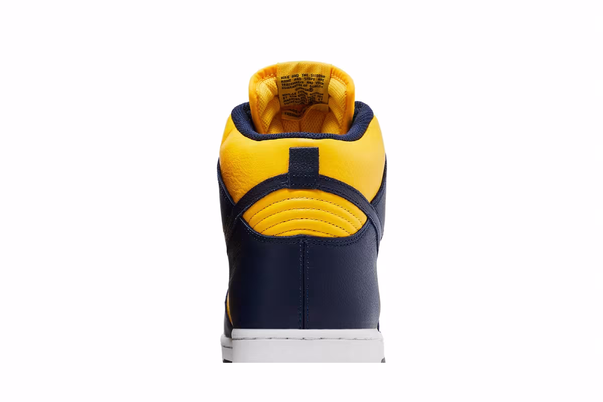 Nike Dunk High QS Michigan 2016, view 8