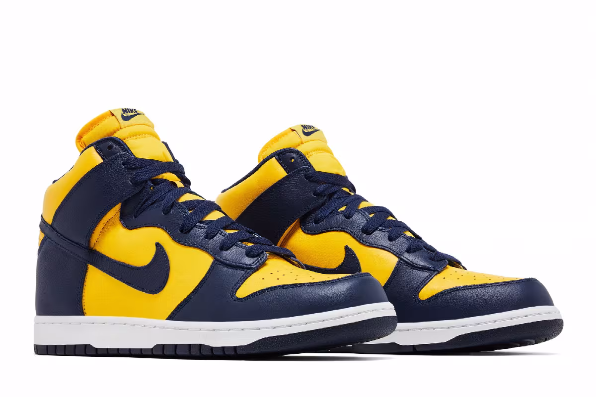 Nike Dunk High QS Michigan 2016, view 9