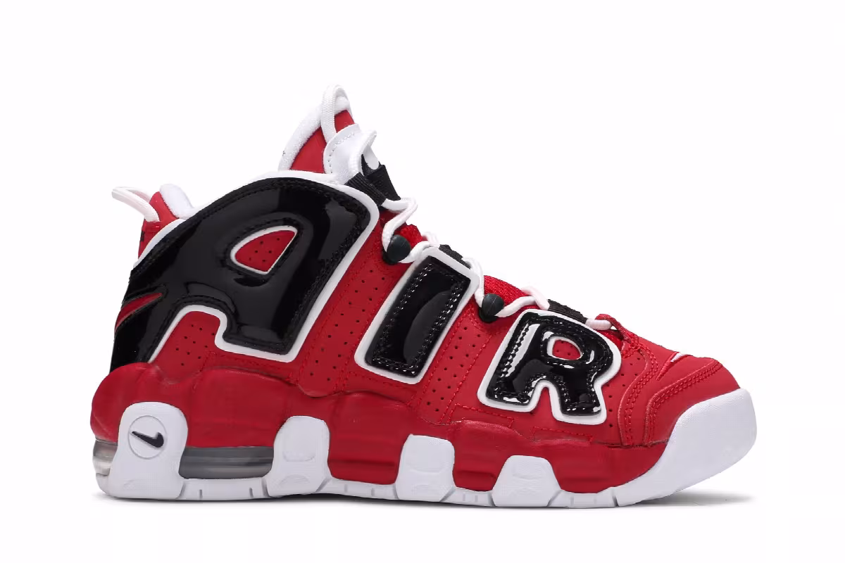 Nike Air More Uptempo GS Varsity Red, view 2