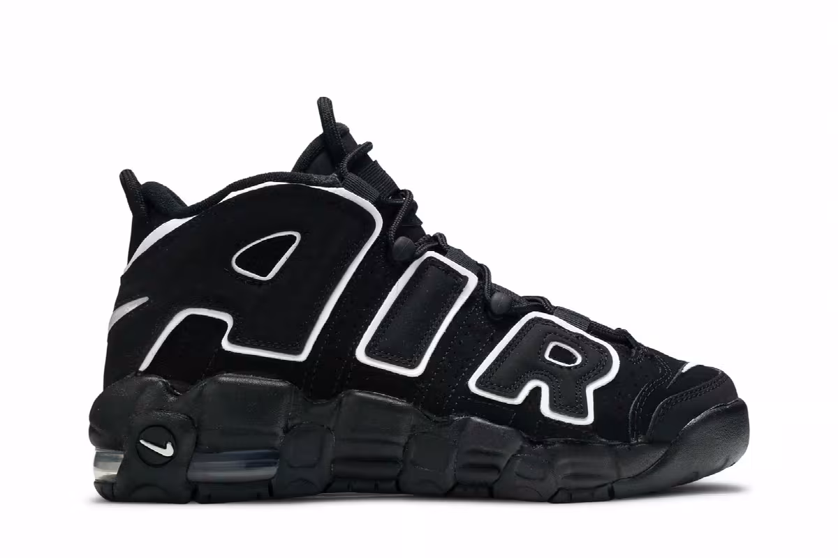 Nike Air More Uptempo GS Black 2016, view 2