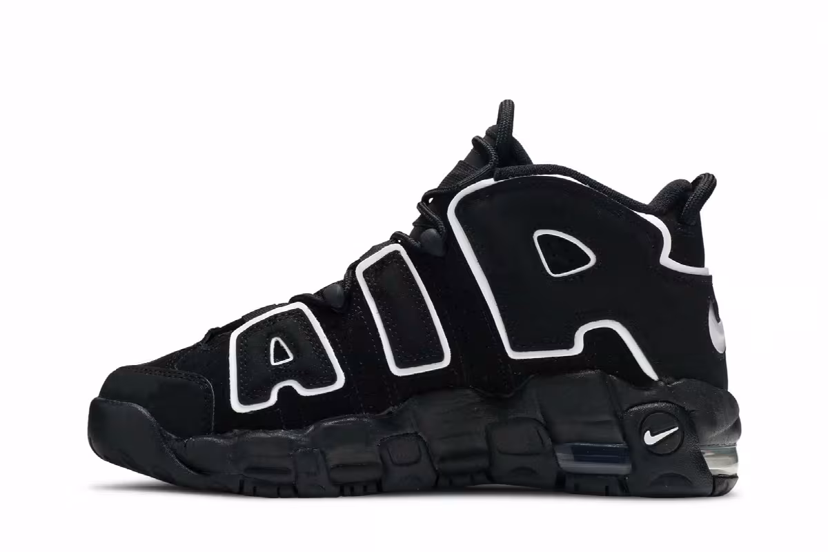 Nike Air More Uptempo GS Black 2016, view 4