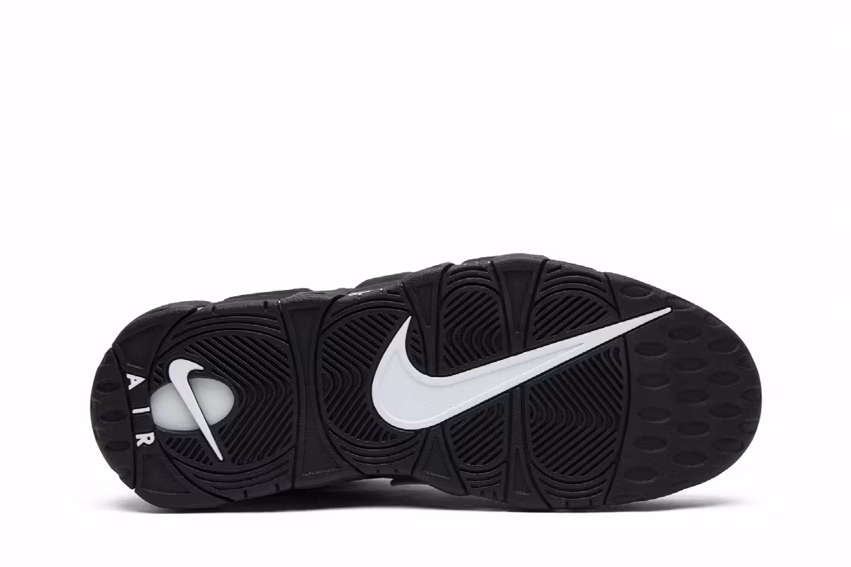 Nike Air More Uptempo Black White 2016, view 5