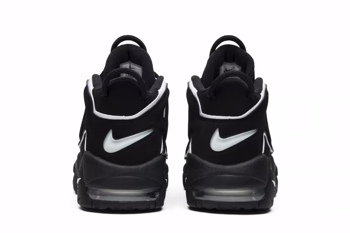 Nike Air More Uptempo Black White 2016, view 7