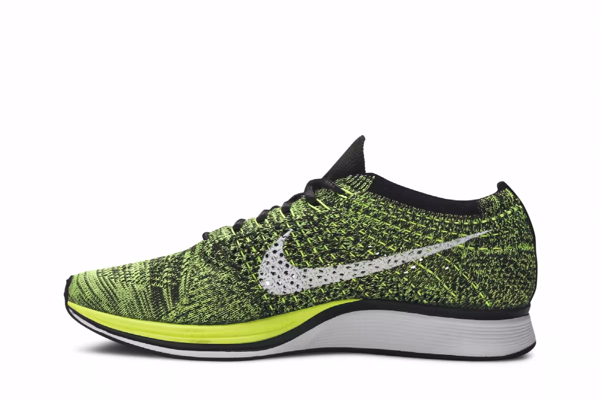 Nike Flyknit Racer Volt Sequoia, view 4