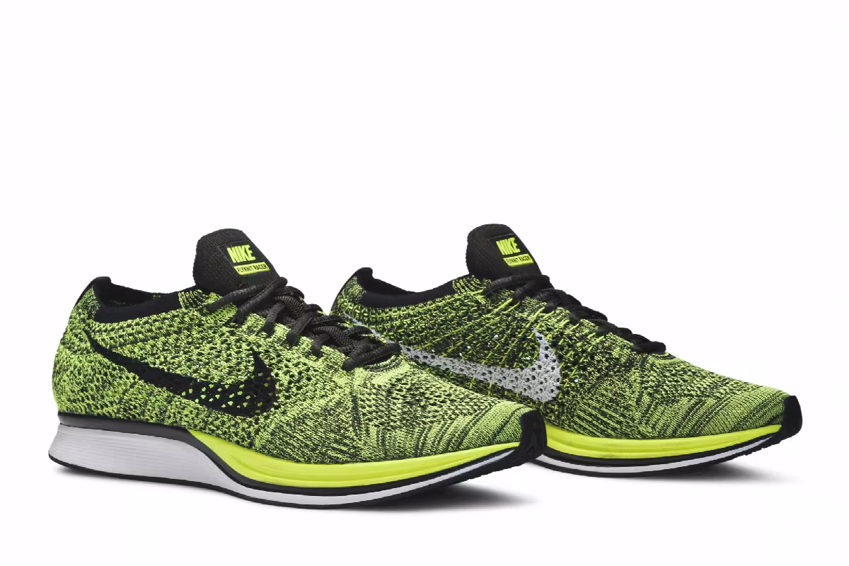 Nike Flyknit Racer Volt Sequoia, view 9