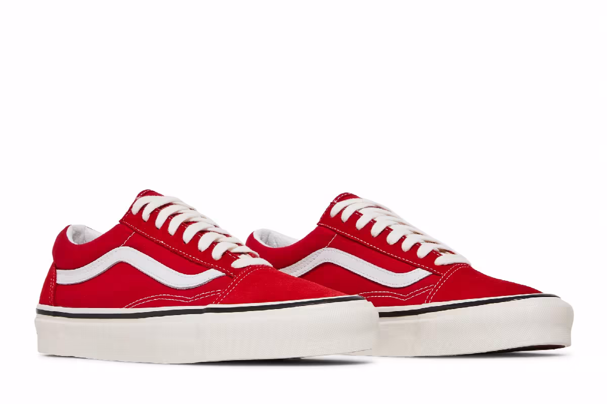 Vans Old Skool 36 DX Anaheim Factory - Red White, view 9