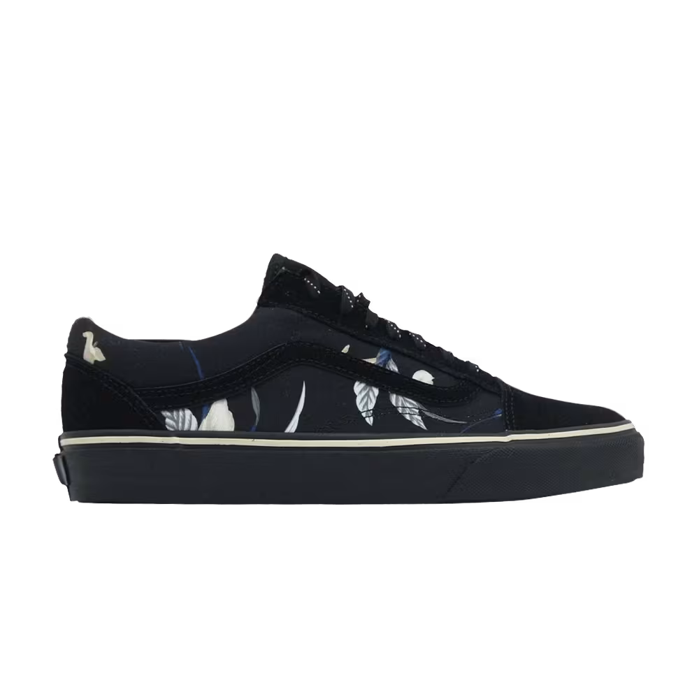 J.Crew x Vans Old Skool Black Floral