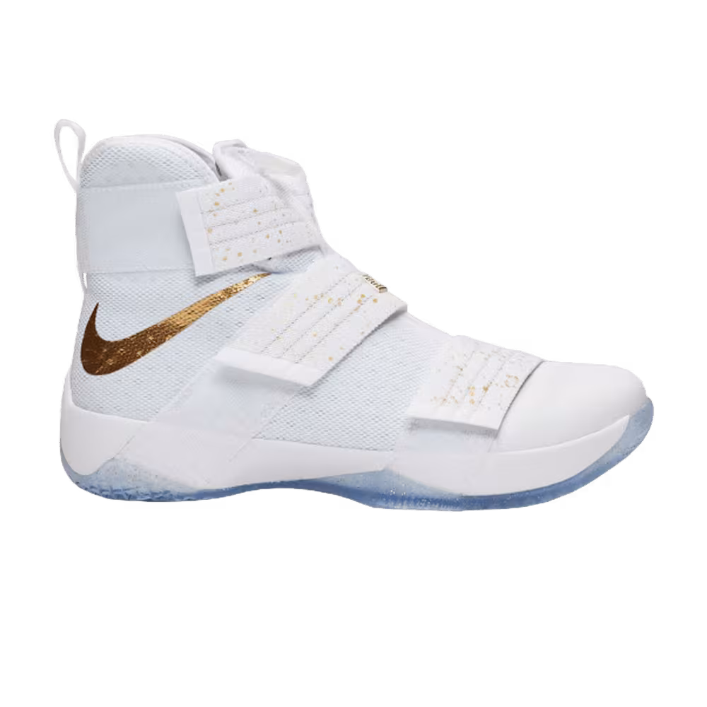Nike Zoom LeBron Soldier 10 Gold Swoosh