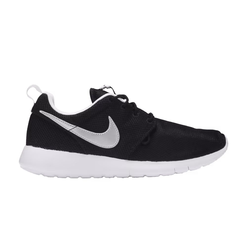 Nike Roshe One GS Black Metallic Silver