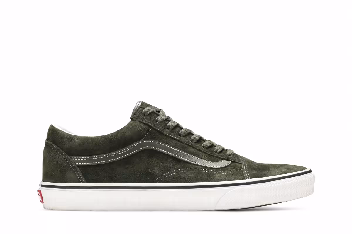 Vans Old Skool Pig Suede - Olive, view 2