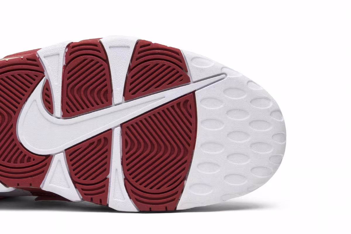 Nike Air More Uptempo White Red, view 6