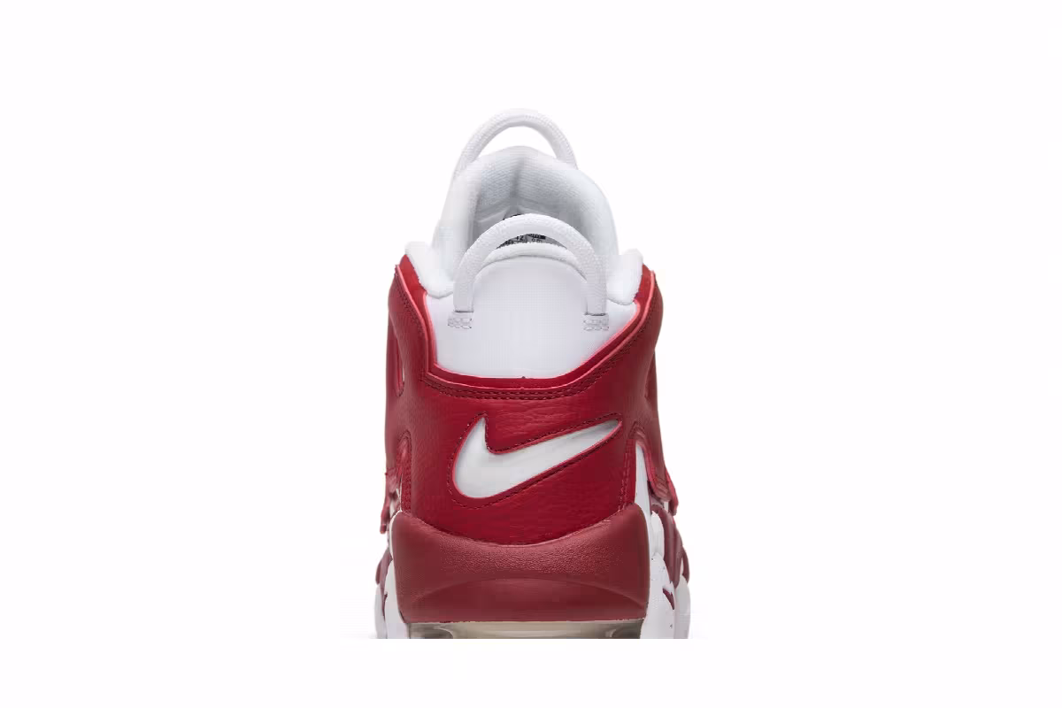 Nike Air More Uptempo White Red, view 8