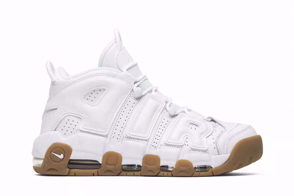 Nike Air More Uptempo white gum, view 2