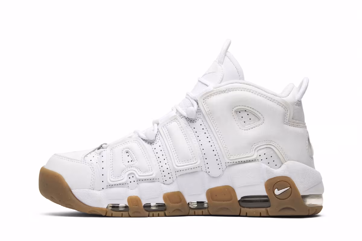 Nike Air More Uptempo white gum, view 4