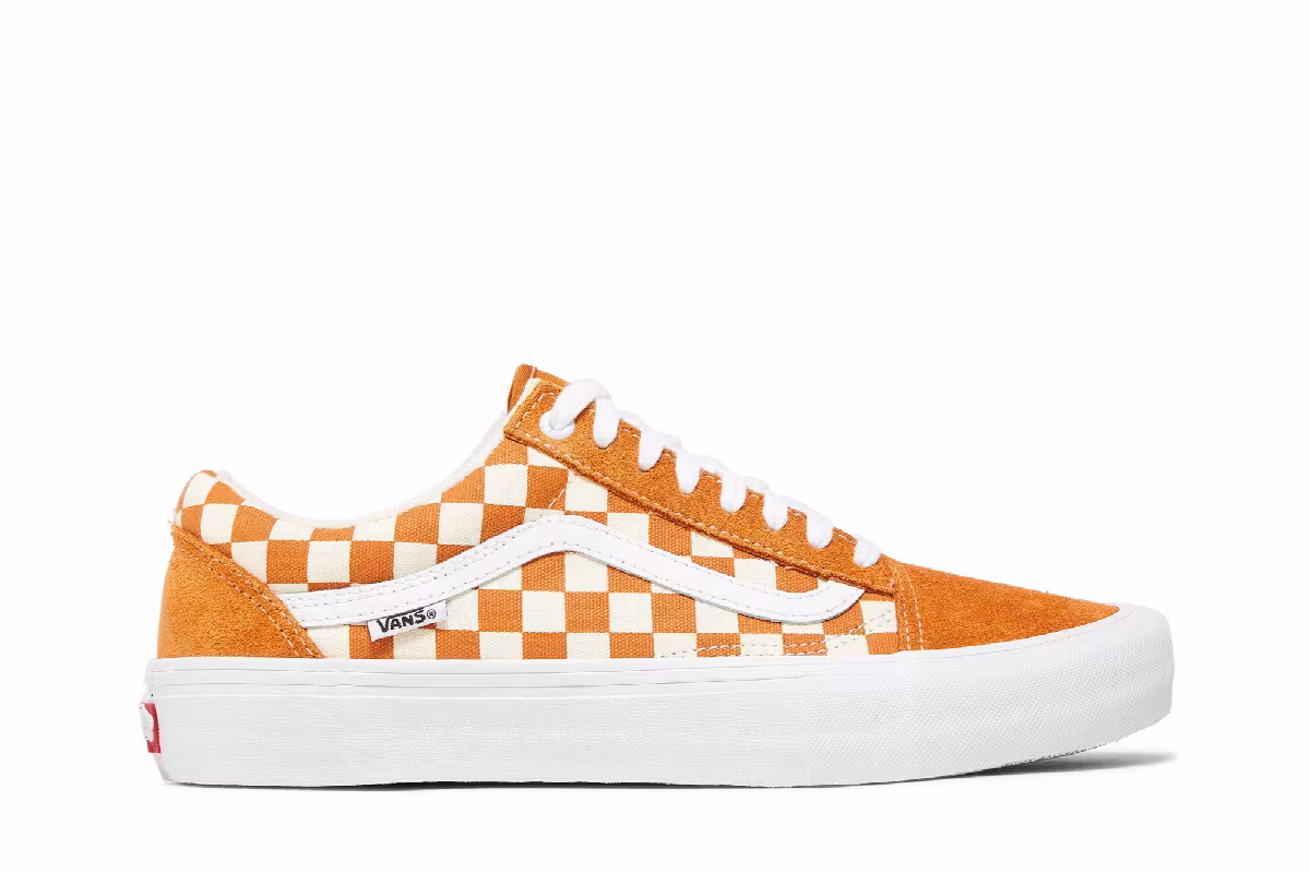 Vans Old Skool Pro Golden Oak Checkerboard, view 2
