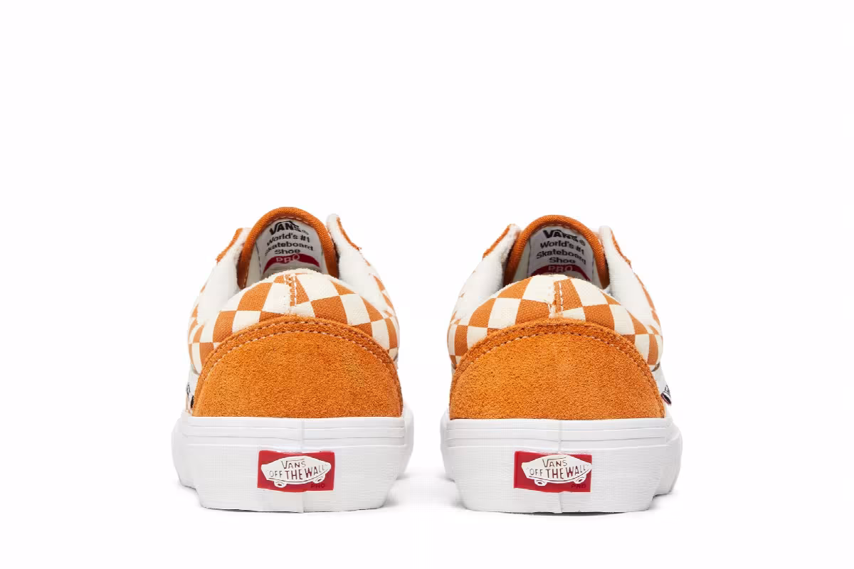 Vans Old Skool Pro Golden Oak Checkerboard, view 7