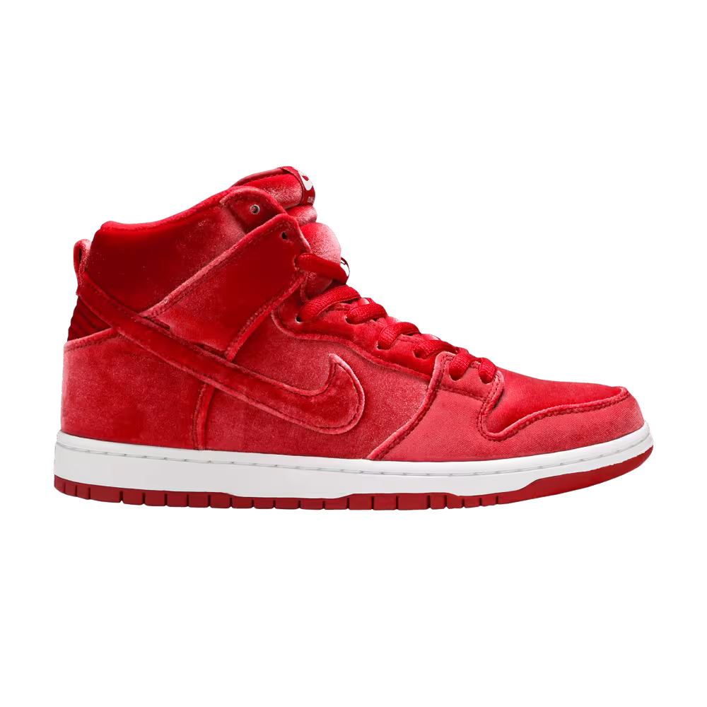 Nike SB Dunk High PRM red velvet