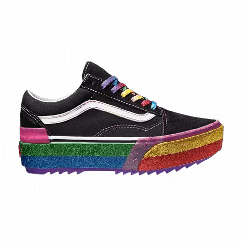 Vans Old Skool Stacked 'Glitter - Black Rainbow'