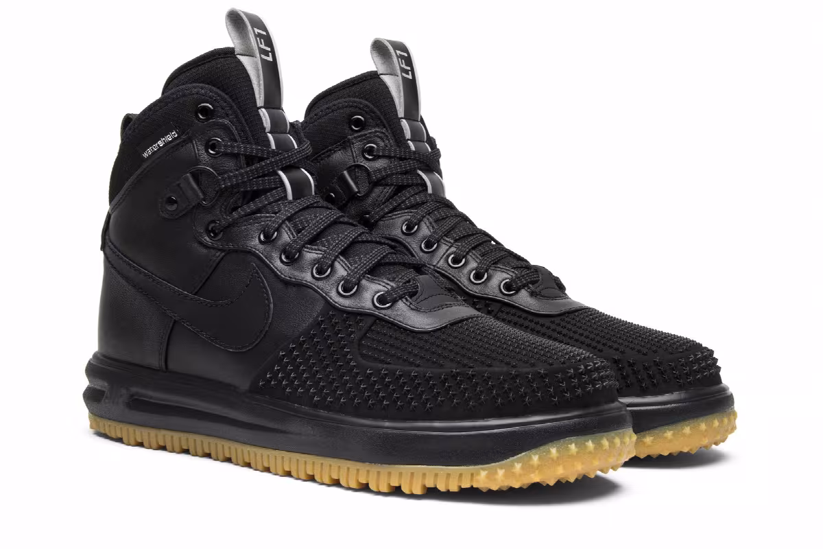 Nike Lunar Force 1 Duckboot Black Gum 2016, view 9
