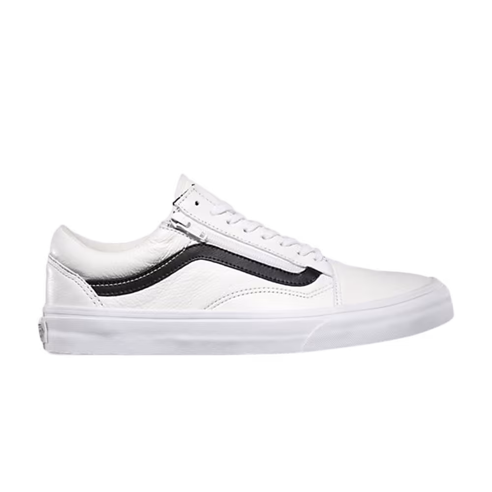 Vans Old Skool Zip Premium Leather White