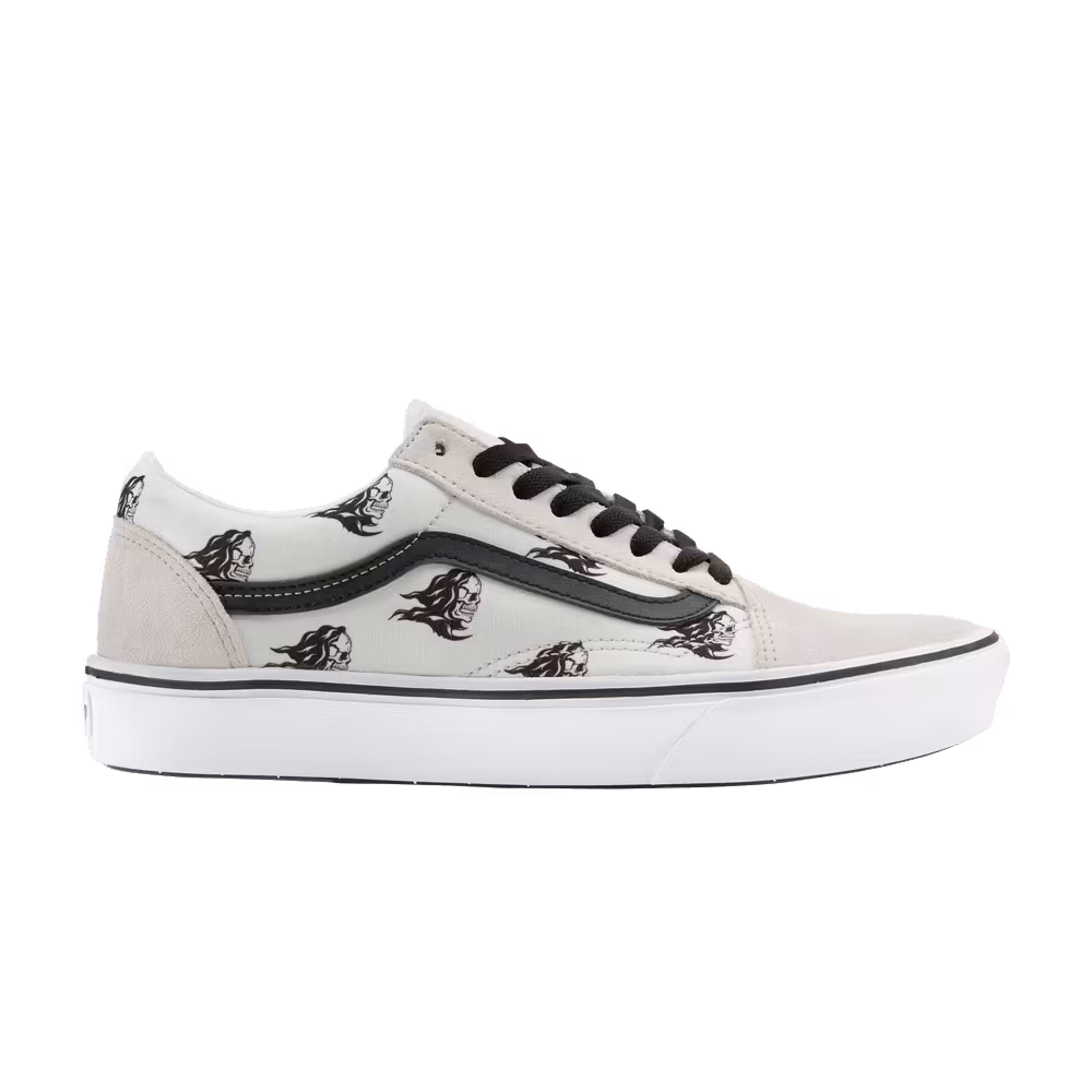 Sixty Sixers x Vans ComfyCush Old Skool Skull Print - White