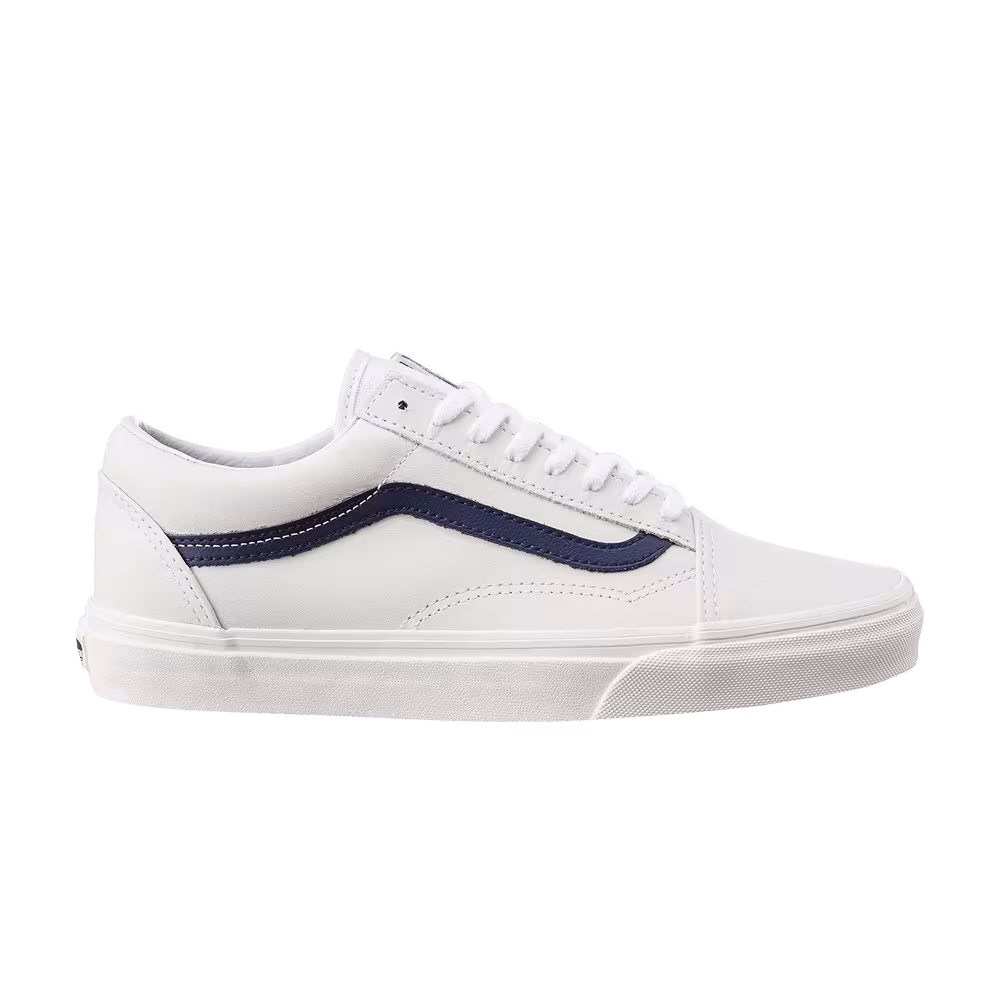 Vans Old Skool Matte Leather - White Dress Blues