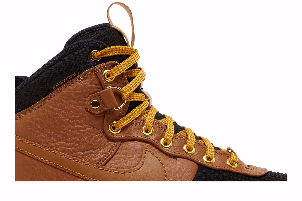 Nike Lunar Force 1 Duckboot Ale Brown Black 2016, view 3