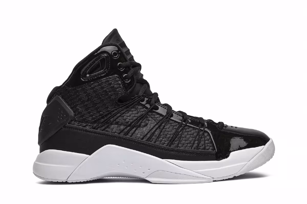 Nike Hyperdunk Lux Black White, view 2