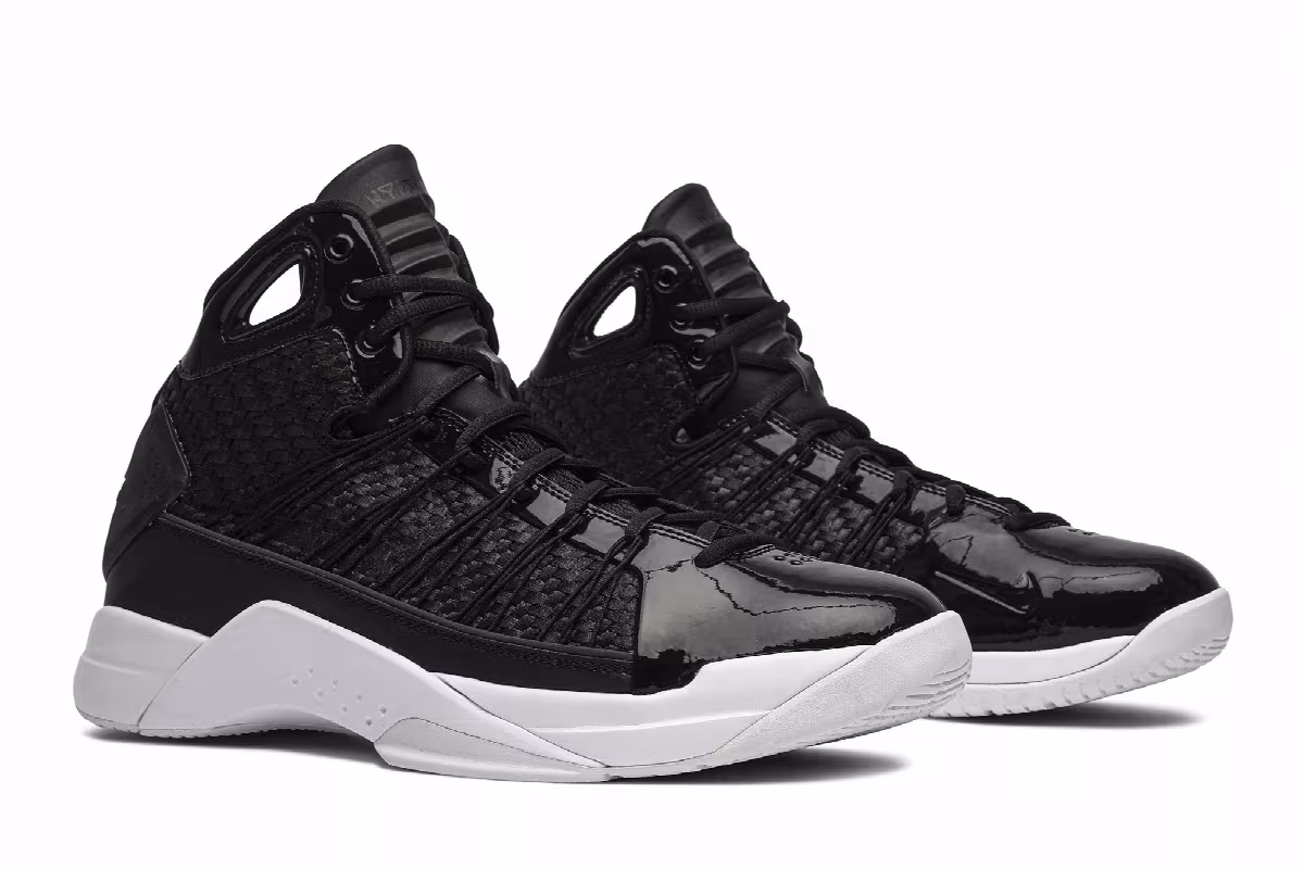 Nike Hyperdunk Lux Black White, view 9