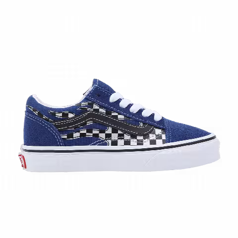 Vans Old Skool Kids 'Reflective Checkerboard - Blue Flame'