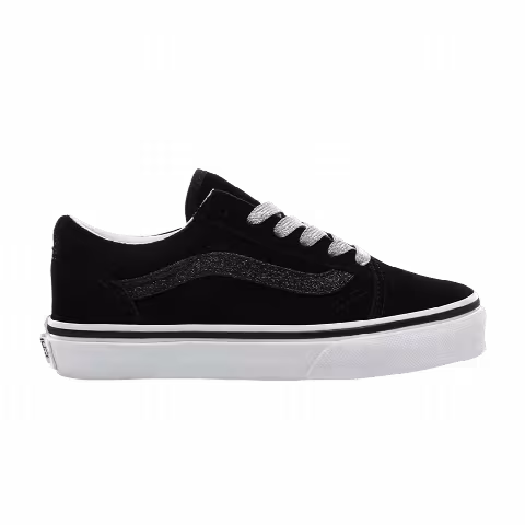 Vans Old Skool Kids 'Glitter Sidestripe - Black'
