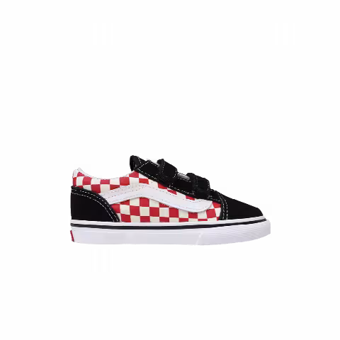 Vans Old Skool V Toddler 'Checkerboard - Black Red'