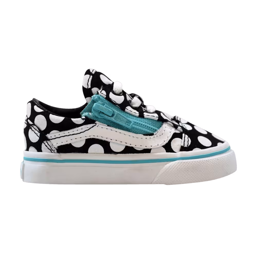 Vans Old Skool Zip Toddler Polka Dots - Black