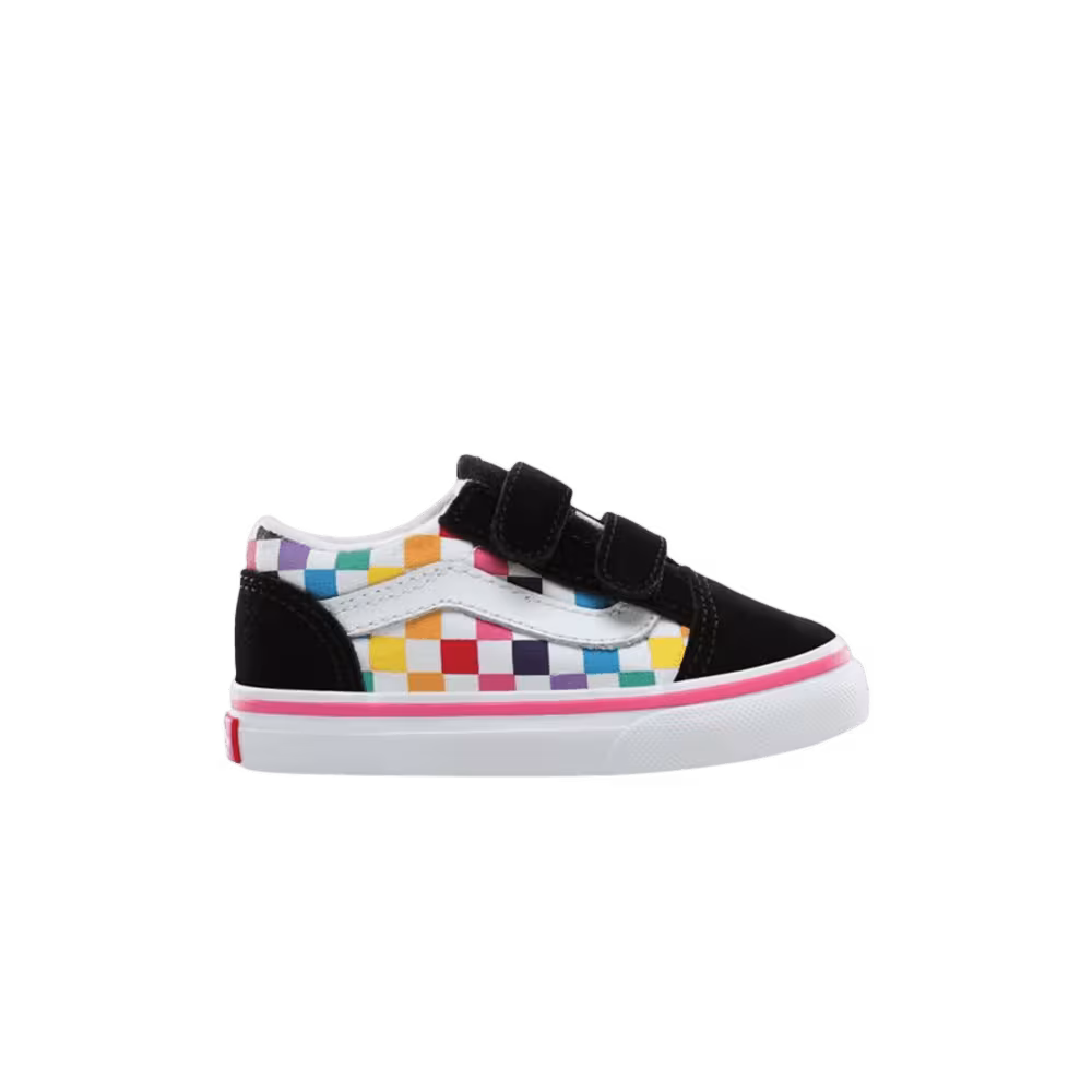 Vans Old Skool V Toddler Rainbow Checkerboard
