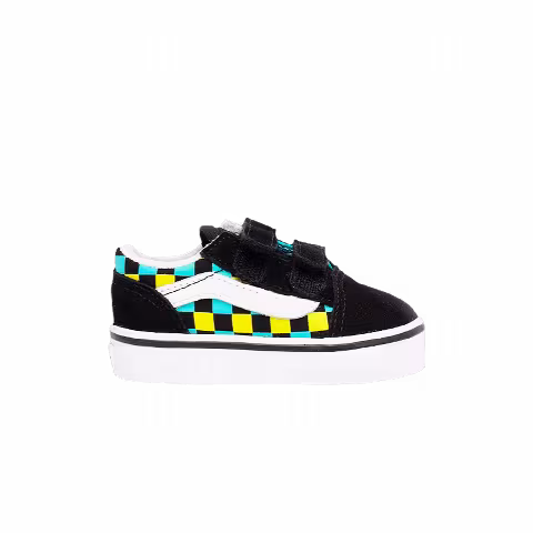 Vans Old Skool V Toddler 'Neon Glow Checkerboard'