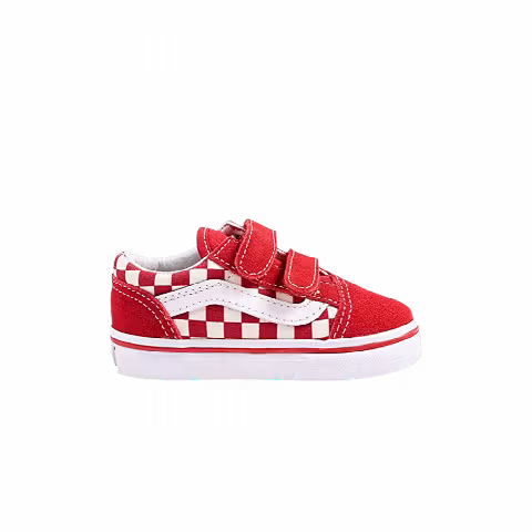 Vans Old Skool V Toddler 'Primary Check - Racing Red'