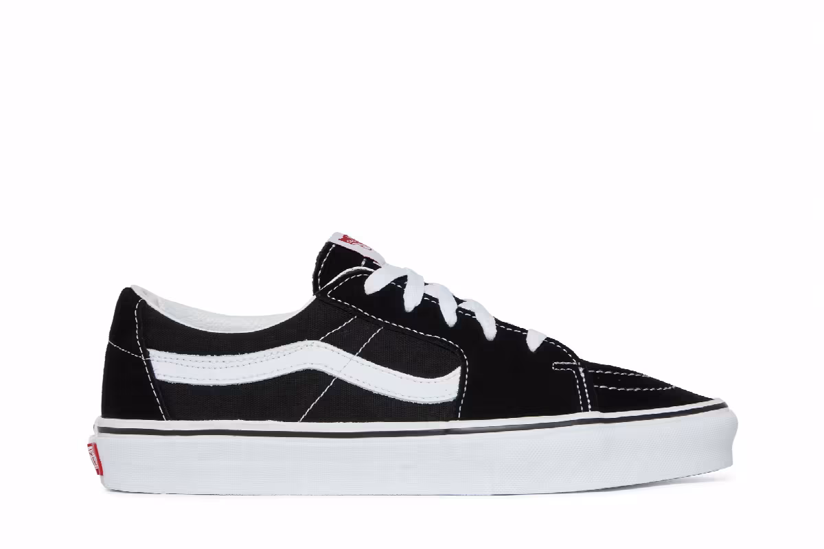 Vans Sk8-Low Black White, view 2